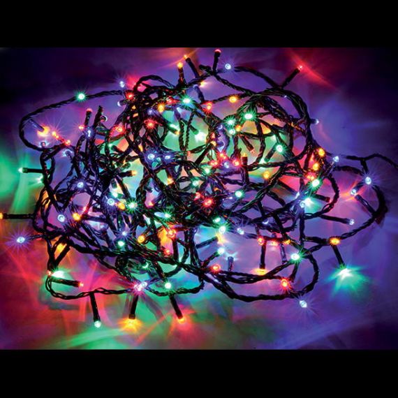 Guirlande lumineuse de Noël, 18m, multicolore, 300 LED, éclairage de fête  IP44.