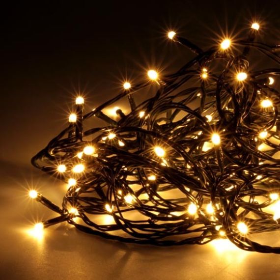 Guirlande lumineuse pile extérieur 100 LED Bleu , Déco Noel