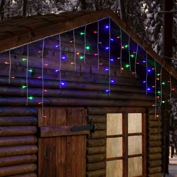 Guirlande lumineuse electrique 40 LED Etoile Multicolore, Déco de Noel -  Badaboum