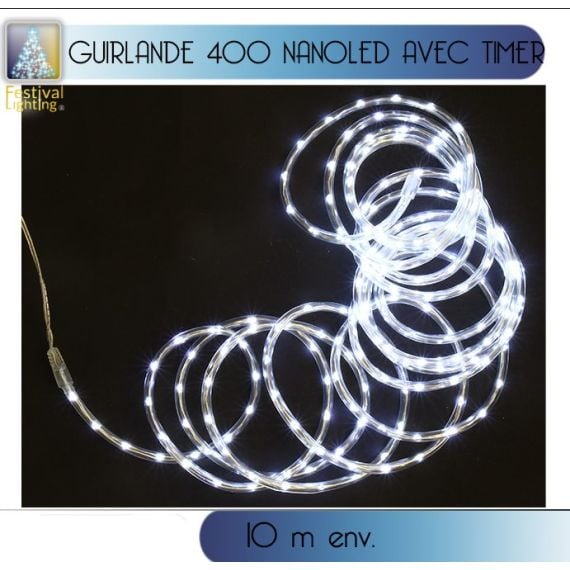 Guirlande lumineuse musicale 300 LED Blanc chaud, decoration noel - Badaboum