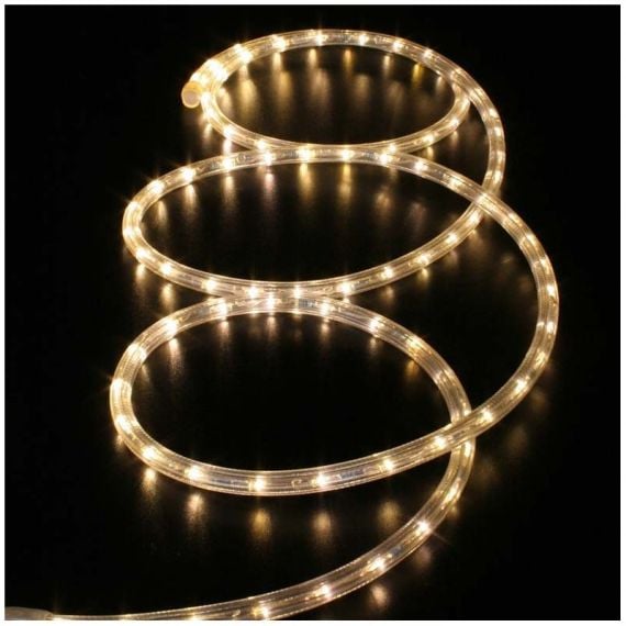 Guirlande tube lumineux Blanc Chaud 6 mètres, deco Noel pas cher