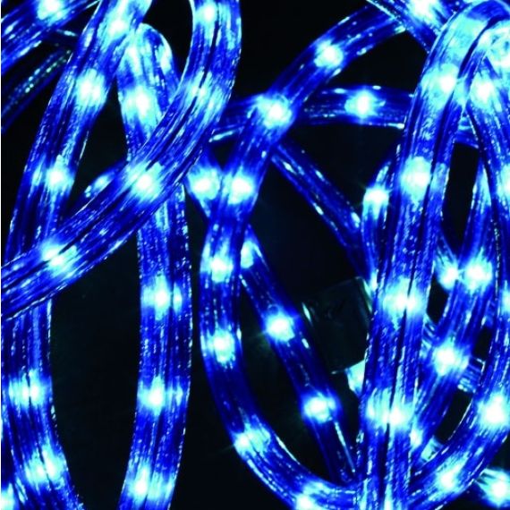 Guirlande tube lumineux LED 12 Mètres Bleu, decoration Noel - Badaboum