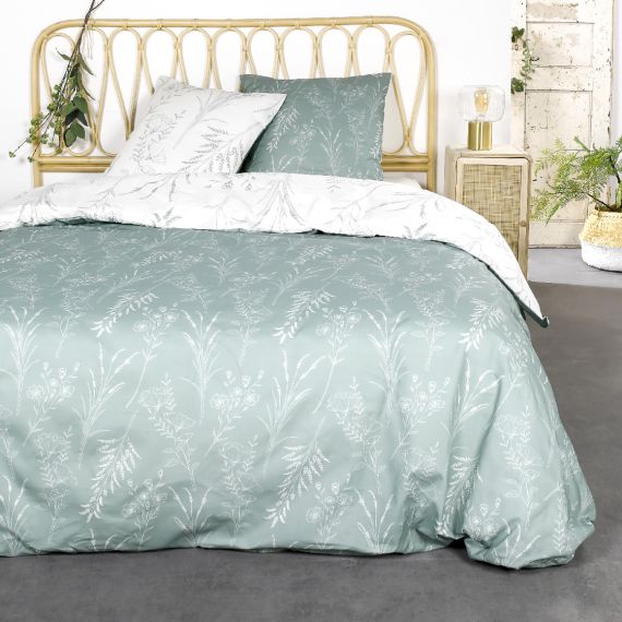 Housse de couette flanelle 220x240 cm Jade, Housse de couette pas cher