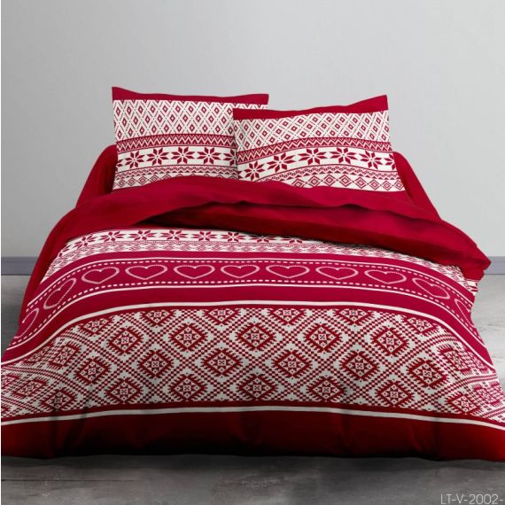 Housse de Couette Polaire Rouge