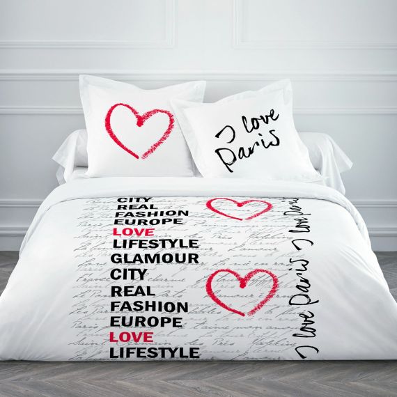 HHousse de couette pas cher 240x260 Just Love, linge de maison - Badaboum