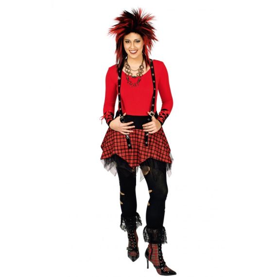 Jupe Punk bretelles 40 42 Costume femme pas cher Badaboum