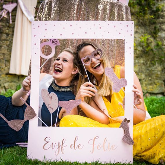 Kit photobooth baby shower Garçon, decoration baptême - Badaboum