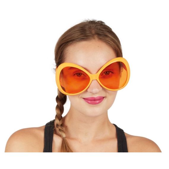 Lunettes Mouche Orange - accessoire années 80 pas cher - Badaboum