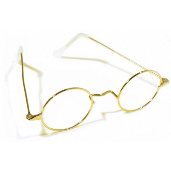 Lunette sales ronde or