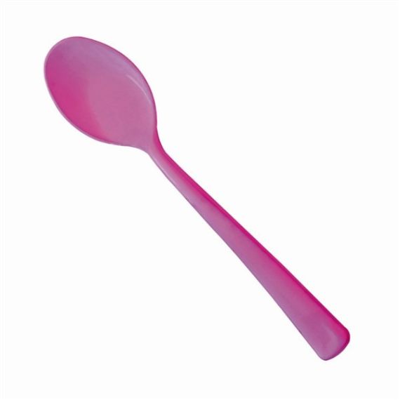 Pack 500 petites cuillères plastique luxe fuchsia 14,5 cm