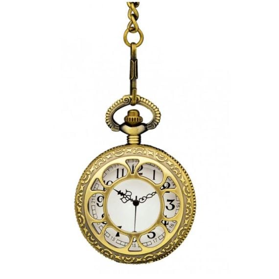 Montre de Poche avec Cha ne Dor accessoire deguisement pas cher