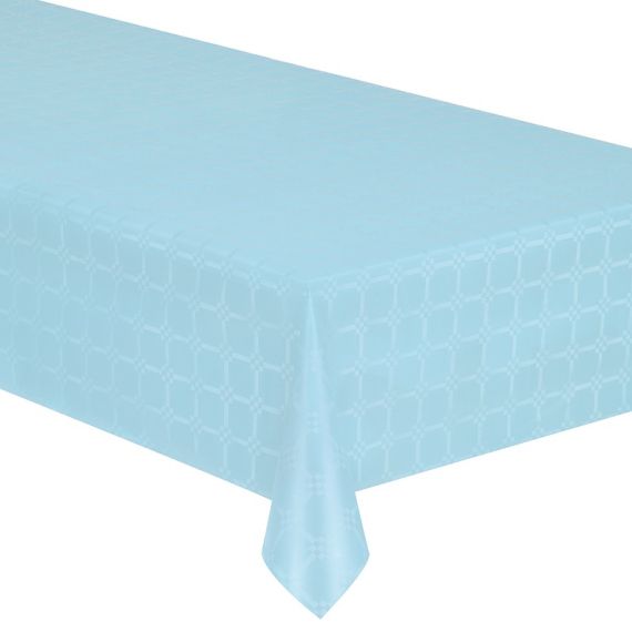 Pro Nappe - Réf R480001I - 1 Nappe jetable papier damassé en rouleau 100 M  de long X 1,20 M de large - Couleur blanche - Papier damassé au motif