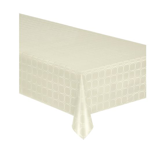 Colis de 4 rouleaux Nappe Blanche papier recycléee aspect damassé 45 g-m2-  Longueur 100 m largeur 118 m