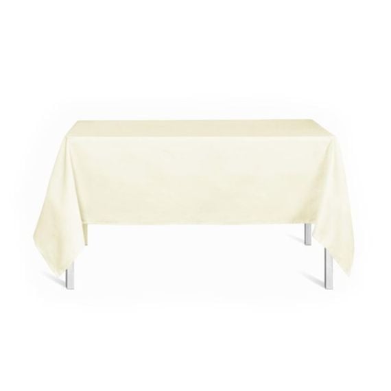 Nappe en tissu rectangle Ivoire 150x250cm, nappe en tissu pas cher -  Badaboum