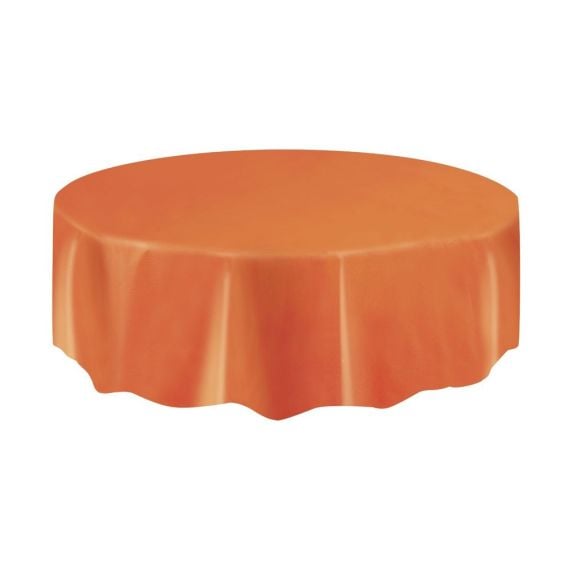 Nappe en plastique rectangulaire Orange, vaisselle jetable - Badaboum