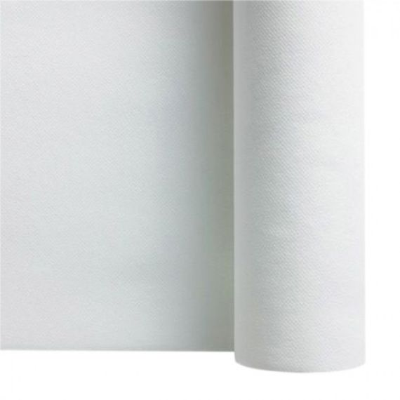 Rouleau De Nappe En Tissu Blanc Dunicel - 1,18 M X 40 M - Pour Mariage, Fêtes, Événements