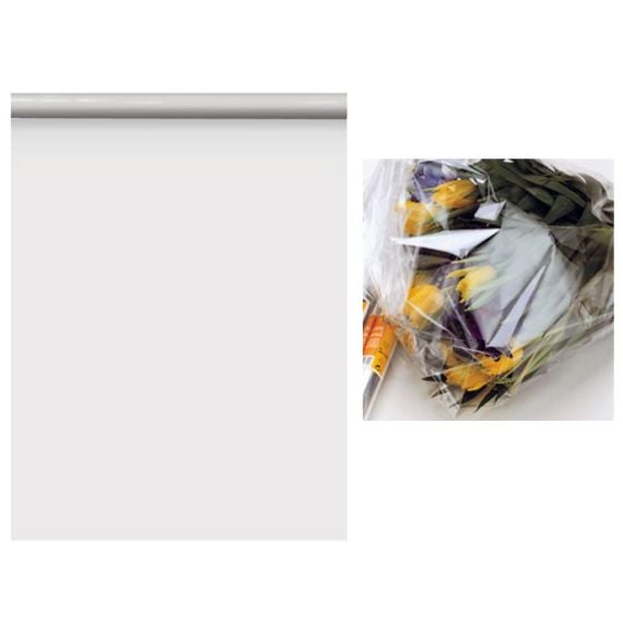 Papier cadeau transparent fleuriste pas cher en rouleau - Badaboum