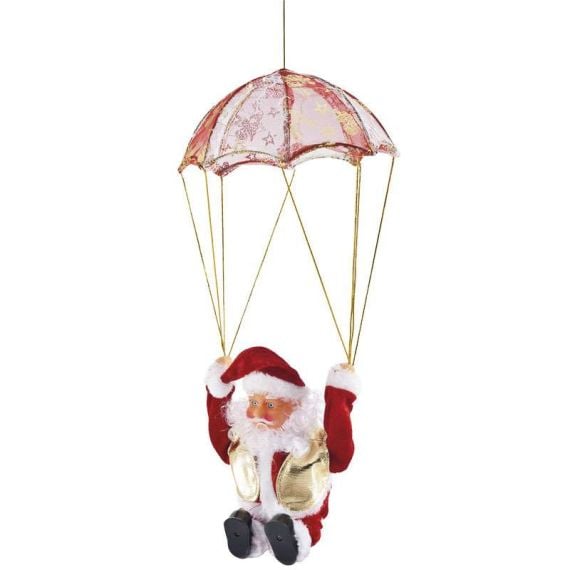 Pere noel lumineux gonflable 120cm, decoration de noel - Badaboum