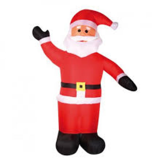 Pere Noel Gonflable Exterieur 240cm, decoration noel - Badaboum