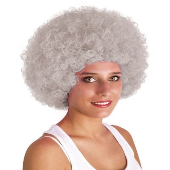 Perruque Afro Grise d guisement adulte Badaboum