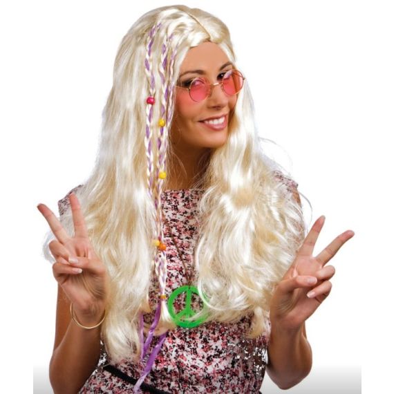 Perruque hippie shop pas cher