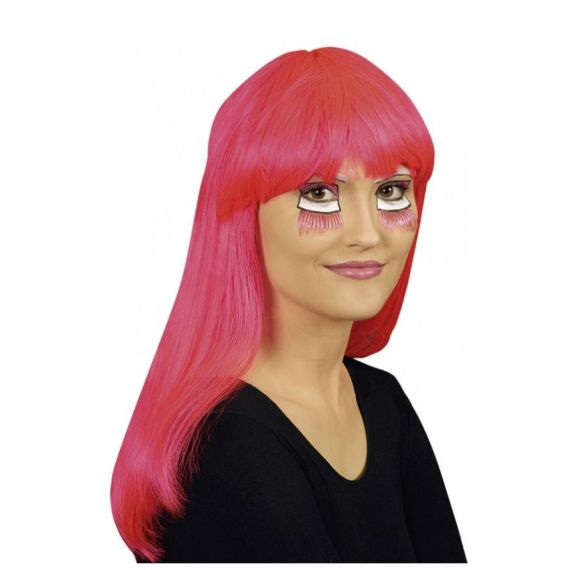 Perruque rose deals fluo pas cher