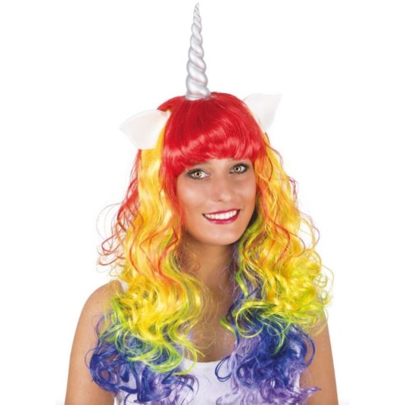 Perruque Licorne multicolore deguisement pas cher Badaboum