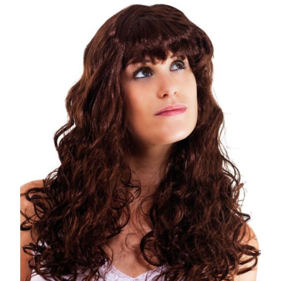 Perruque deals brune deguisement