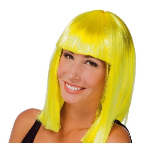 Perruque jaune on sale pas cher