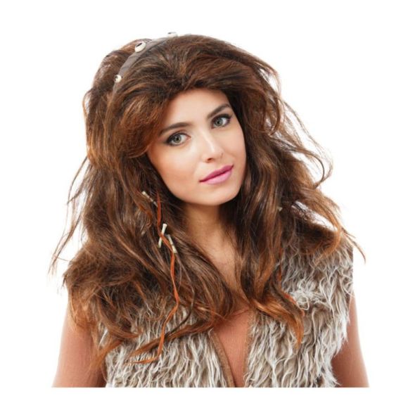 Perruque Neandertalienne Rousse accessoire pour deguisement pas