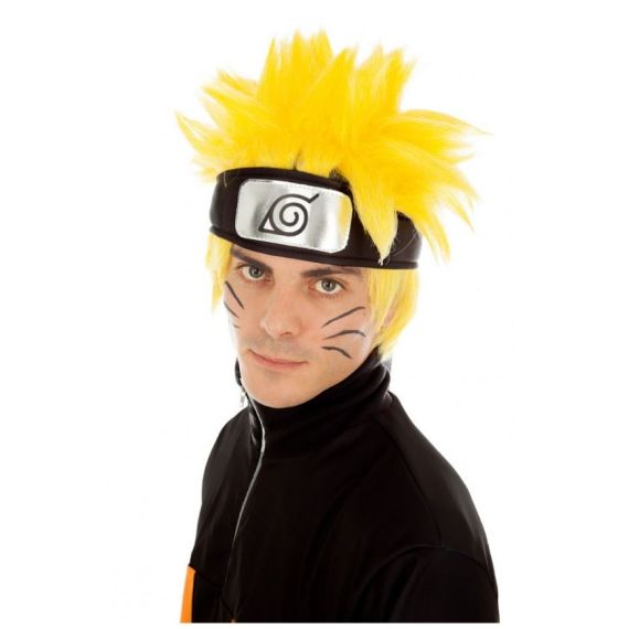 Perruque Naruto Jaune - accessoire deguisement pas cher - Badaboum