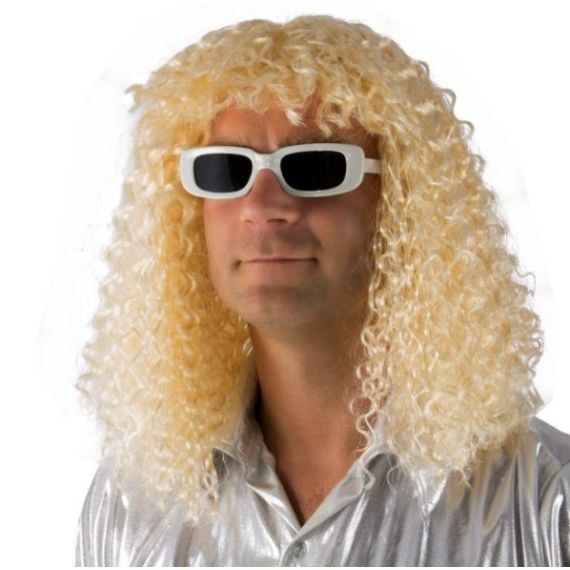 Perruque blonde bouclée pas cher clearance