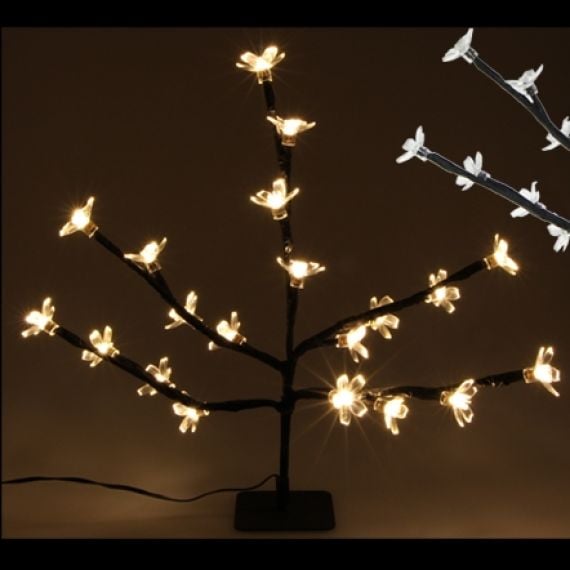 Petit Arbre lumineux cerisier 20 LED, deco noel pas cher - Badaboum