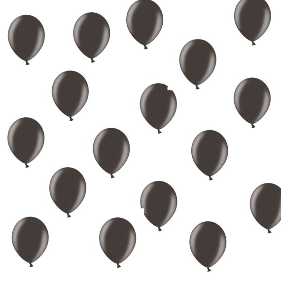 SACHET 24 BALLONS HELIUM NOIRS