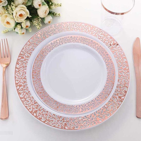 Service de table en porcelaine 24 pièces - Arabesque