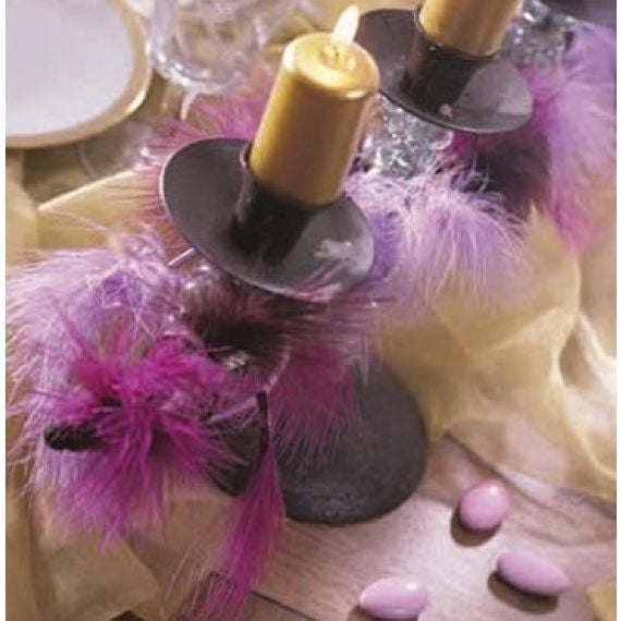 Guirlande plume BOA géante, deco table mariage - Badaboum