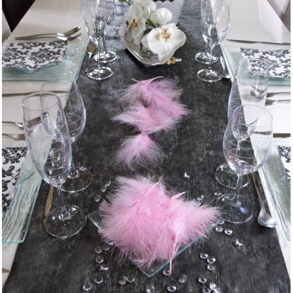 Plume de décoration pas cher pour déco de table Mariage - Badaboum