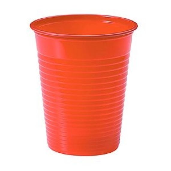 Lot De 50 Gobelets En Plastique Orange Réutilisables - Capacité 0,4 L, Pour Fêtes Et événements