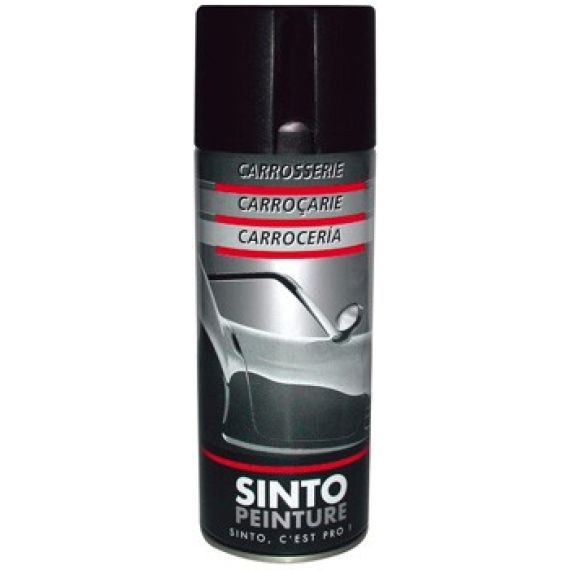 Bombe peinture carrosserie Noir Mat 400mL, deco peinture - Badaboum