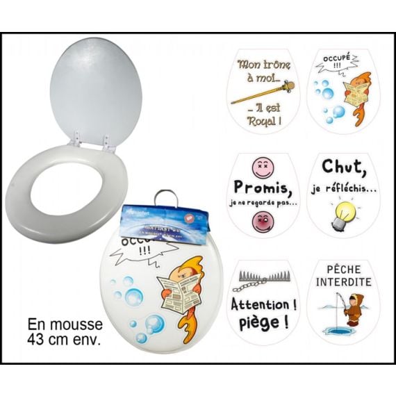 Abattant deals wc humoristique