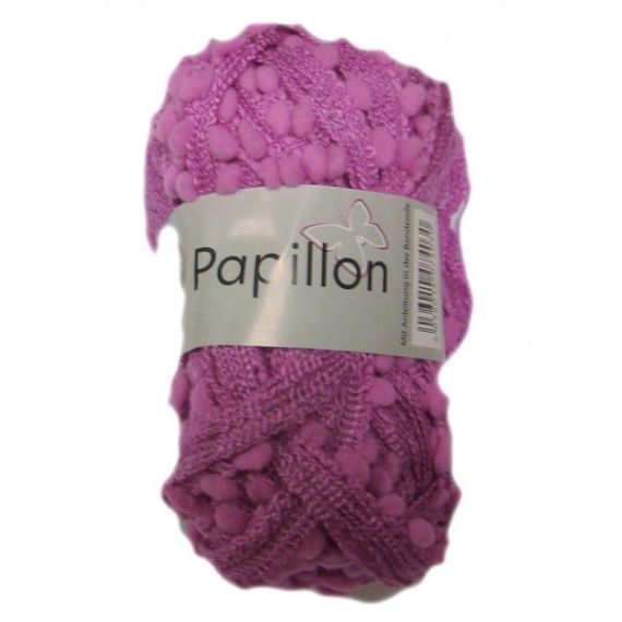 Pelote de laine pompon papillon noir, tricot pas cher - Badaboum