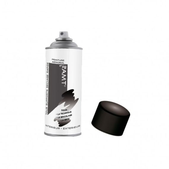 SINTO - Bombe peinture Carrosserie - Noir brillant- Aérosol 400 ml