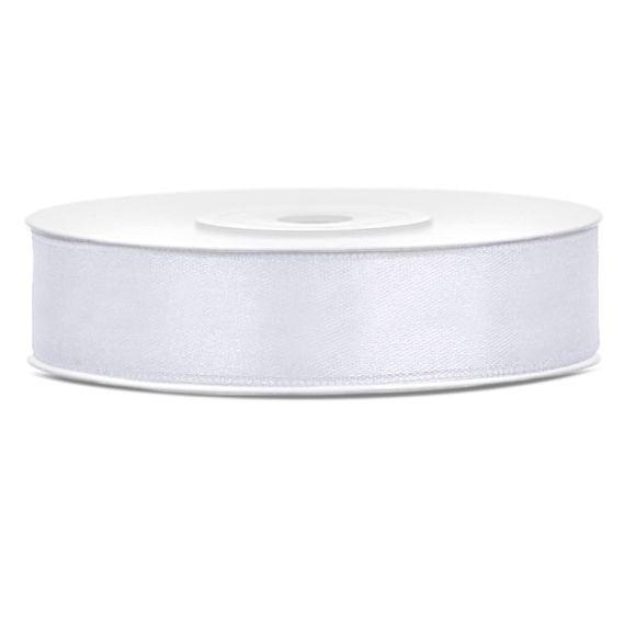 Ruban de Satin Blanc 12mm/25m