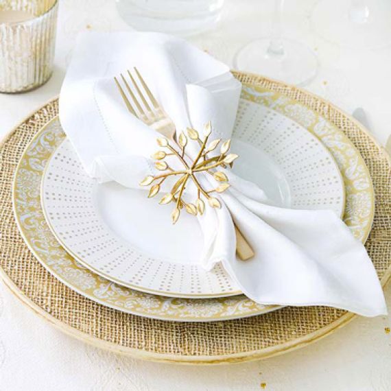 i-Sure Lot de 4 serviettes de table en tissu : : Cuisine et Maison