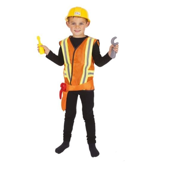 Set Chef de Chantier Enfant Taille Unique - panoplie pour garçon pas cher -  Badaboum