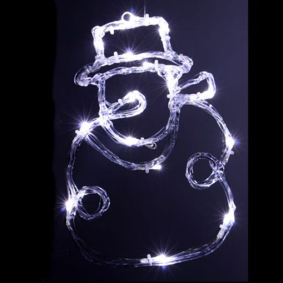 Silhouette électrique pour fenetre 20 Lampes, deco Noel - Badaboum