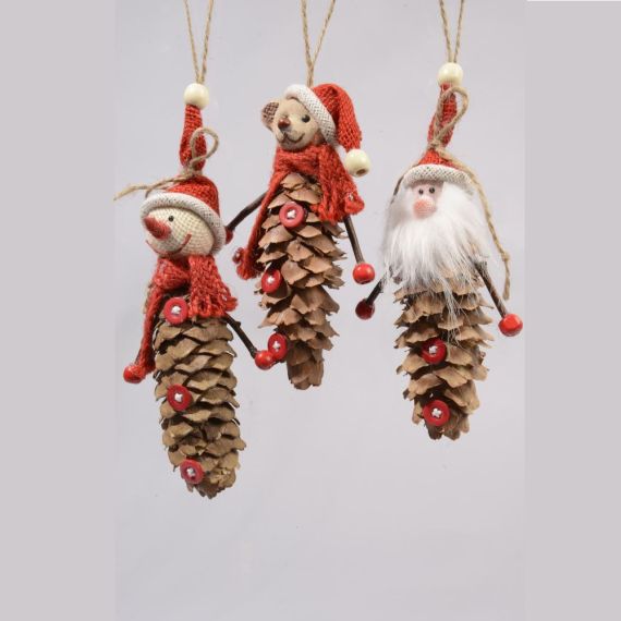 Suspension pomme de pin originale, decoration noel Badaboum