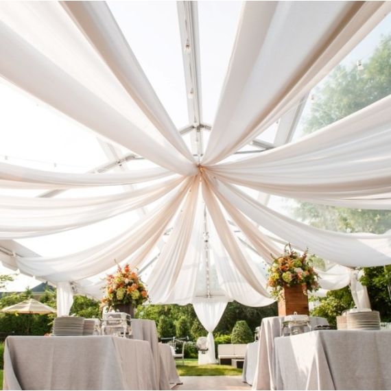 Grande Arche décorative en métal Blanc pour mariage, décoration de salle -  Badaboum