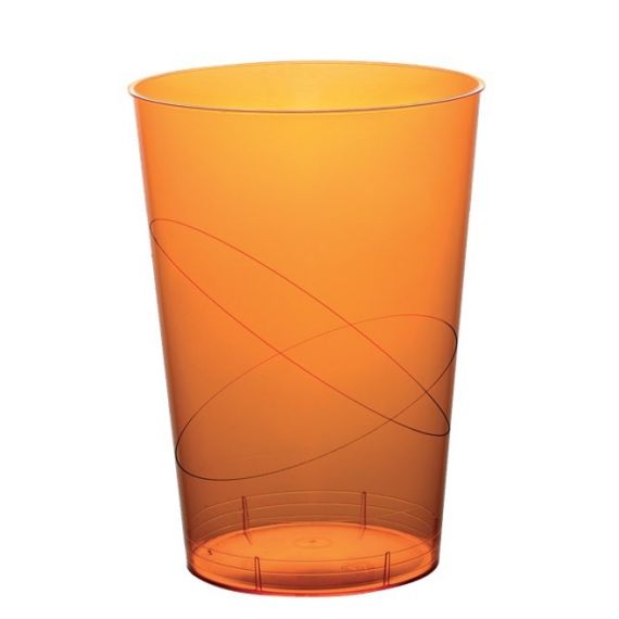 Verre à cocktail en plastique Jaune, vaisselle jetable - Badaboum