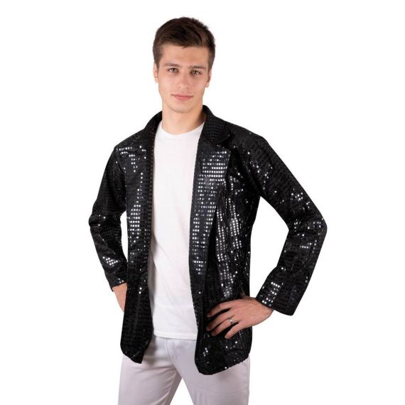 Veste sequin noir on sale